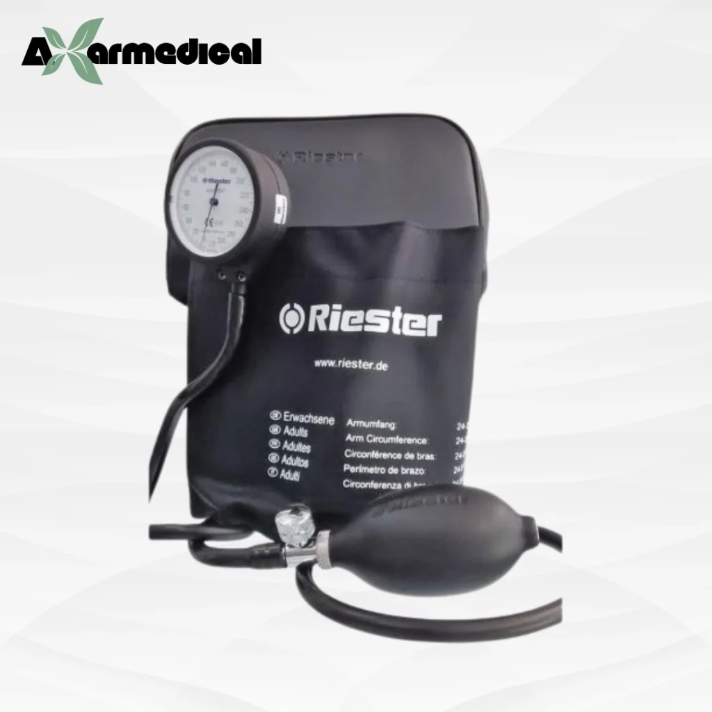 فشارسنج عقربه‌ای بازویی دوشلنگه ریشتر (Reister) مدل 1350