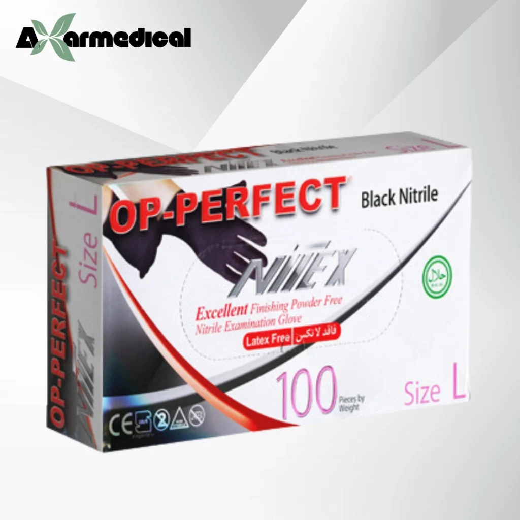 دستکش نیتریل مشکیOP-PERFECT